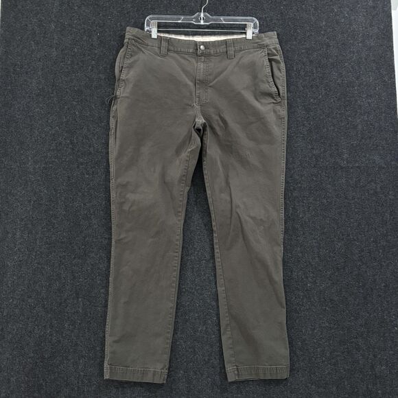 Columbia Flex ROC Pants Mens 38x32 Brown Slim Fit Stretch Chino Outdoor Pocket - Picture 1 of 14